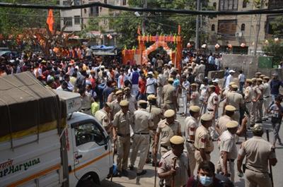 Security beefed up in Delhi’s Jahangirpuri on Hanuman Jayanti