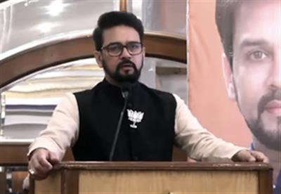 Rahul, Owaisi trained in 'Aurangzeb school of thought': Union Minister Anurag Thakur