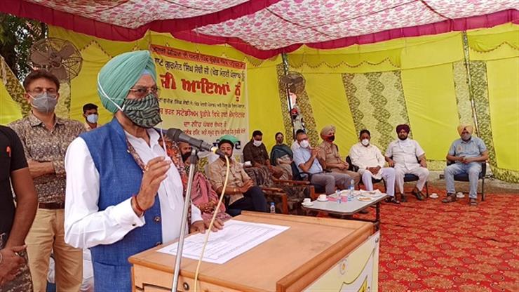 Dhudike To Get Ultra Modern Hockey Astroturf From Holland Rana Gurmit Singh Sodhi Laid Foundation Stone