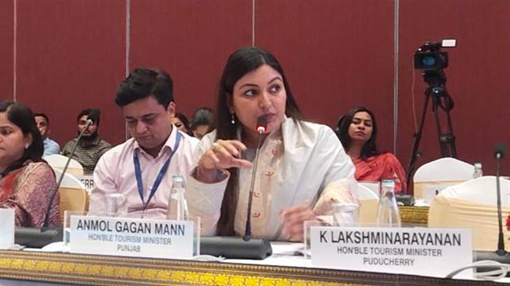 Punjab tourism minister Anmol Gagan Mann participated in Chintan shivir organised in new Delhi to devise strategies on promoting 'tourism in mission mode'
