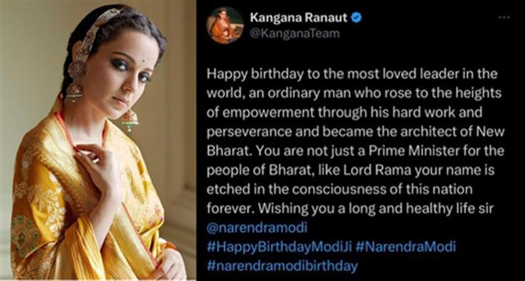 Kangana Ranaut compares PM Modi to Lord Rama: ‘Your name is etched…’