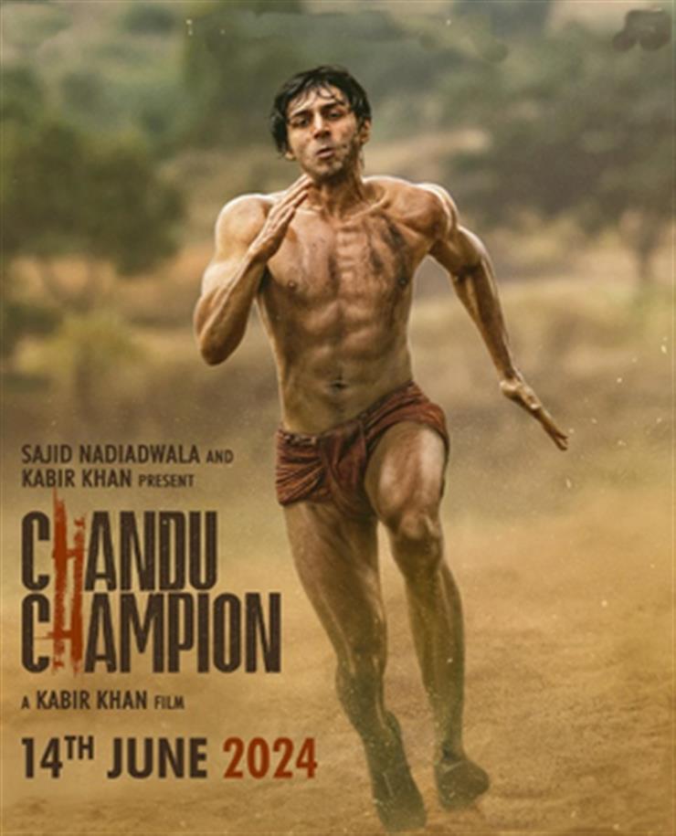 Kartik Aaryan looks ripped as he races in a langot in 'Chandu Champion' new look