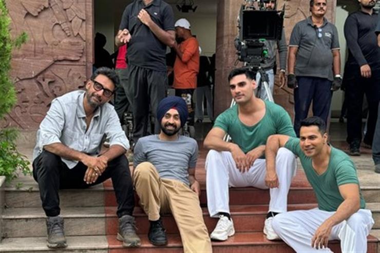 Ahan Shetty wraps up a shooting schedule for ‘Border 2’ with his brothers Diljit Dosanjh and Varun Dhawan