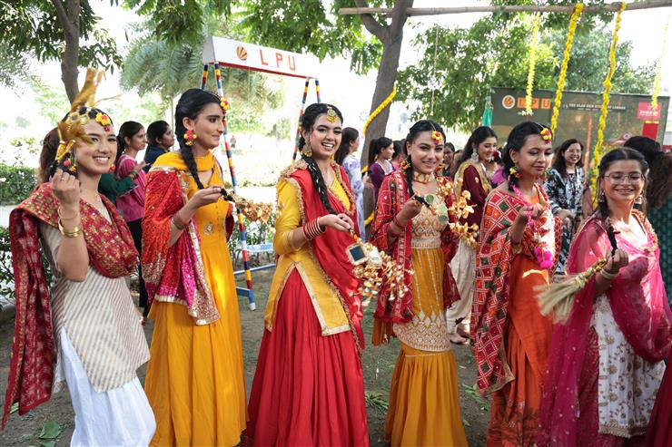 LPU Buzzes with Festive Cheer as Haryali Teej is Celebrated in Full Bloom