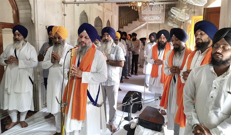 Prayer performed at Sri Akal Takht Sahib in memory of millions of Punjabis who lost their lives during the partition of the country