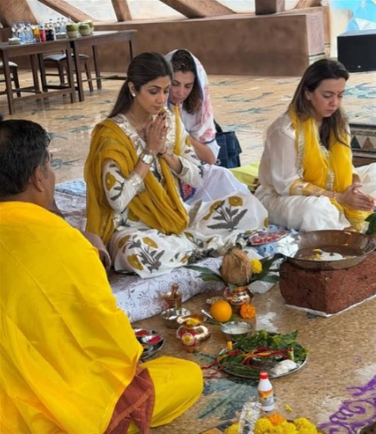 Shilpa Shetty says 'Here we come Goa' as she performs inauguration puja for another Bastian outlet