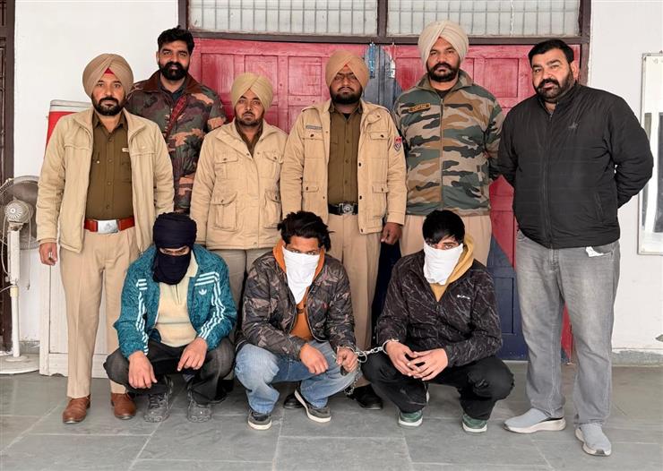 Targeted killing averted in Bathinda; three linked to Arsh Dalla gang held with 4 pistols