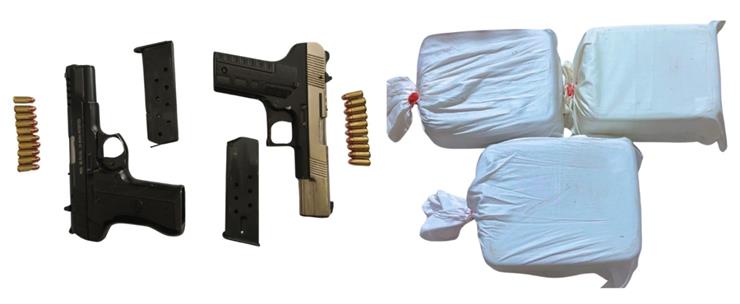 Four linked to foreign-based narcotics and arms module held with 9.9kg heroin, two pistols