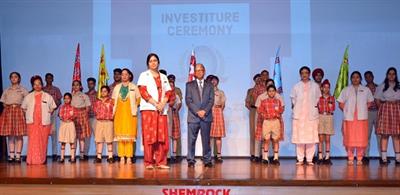 Investiture ceremony at Shemrock Sen Sec. School Mohali