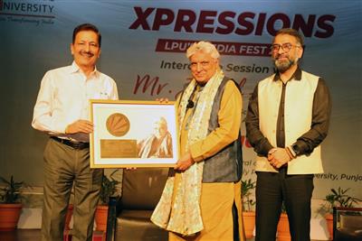 Renowned Bollywood Writer Javed Akhtar inspires Students at LPU's Media Fest 