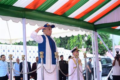 Defence Minister says warships will be built in India; showcases Modi govt's push for 'Aatmanirbhar Bharat'
