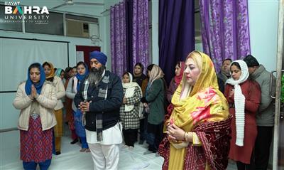 Sri Sukhmani Sahib Path marks beginning of new semester at RBU school of life sciences