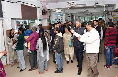 UT Health Secretary Reviews Civil Hospitals to Strengthen Local Healthcare Services