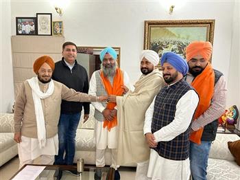 Ex-MLA Jagtar Singh Rajla son of the former Shiromani Akali Dal MLA Iate Hardial Singh Rajla on Monday joined the Congress party in the presence of the Chief Minister Charanjit Singh Chann