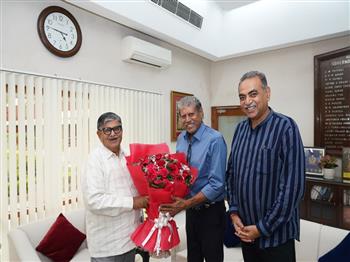 The legendary former captain of the Indian cricket team Kapil Dev visit Punjab Governor Gulab Chand Kataria