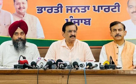 Punjab BJP Demands Resignation of Health Minister Over Pharmacy Officer Examination Paper Leak