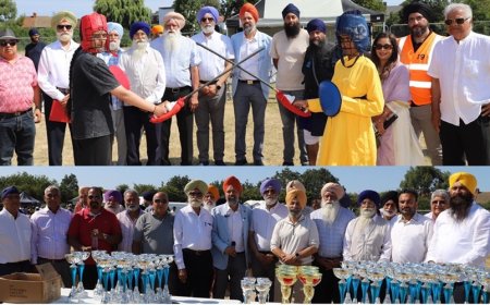Zora Singh of Baba Fateh Singh Akhara, Woolwich, wins title at 12th UK Gatka Championship