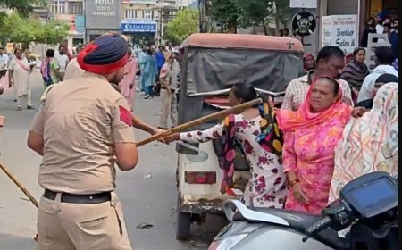 Barnala Erupts as Police Lathi-Charge Sanitation Workers During Garbage Clearance Drive