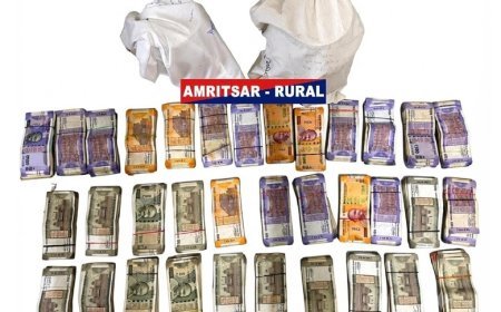 Woman among three held with 6 kg heroin, Rs.9.80 lakh drug money in Amritsar