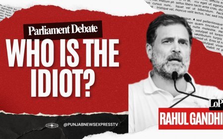 Rahul Gandhi in Parliament defines who is an idiot?  BJP MPs get angry, seeks an apology