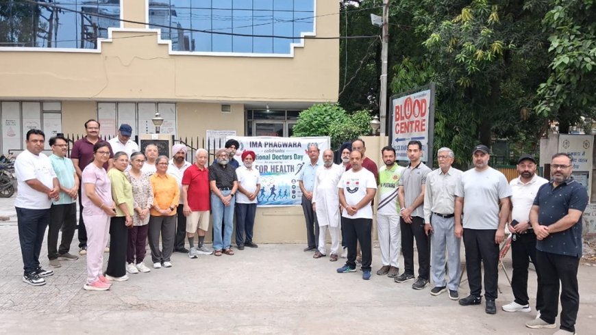IMA Phagwara Celebrates National Doctors' Day with 'Run for Health