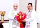 Raj CM Sharma discusses cooperative sector and border area development issues with HM Shah