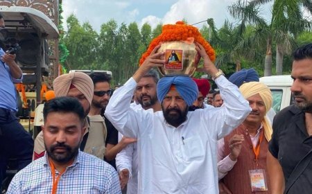 Sacred Soil from Guru Ravidas Ji's Birthplace Reaches Punjab; BJP Extends Reverential Welcome