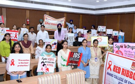Guru Nanak Dev University marks International Youth Day with campaign against drug abuse,  Aids 