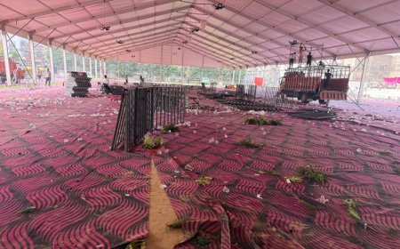 Disposable Glasses Litter School Ground After Shiv Event; Late Start, Traffic Disruption Leave Public Unhappy