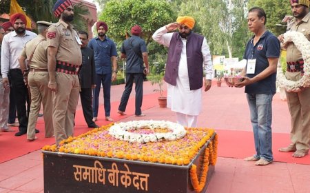 Our Govt Is Following Ideals Of Shaheed-e-Azam Bhagat Singh, Rajguru, Sukhdev: CM Bhagwant Singh Mann