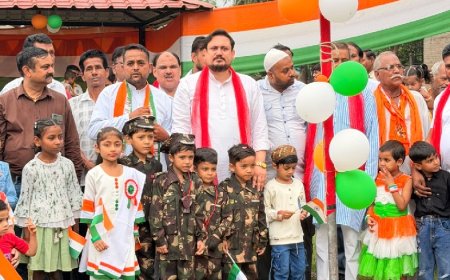Independence Day Celebrated in Patriotic Spirit in Sundar Nagar, Chandigarh; Asif Chaudhary Hoists the Tricolour
