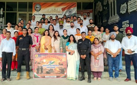 Independence Day Celebrated at Khalsa University, KCET and KCPS
