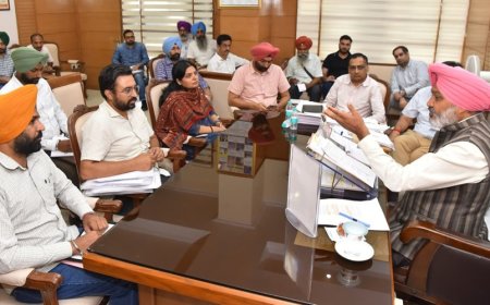 Punjab Finance Minister Harpal Singh Cheema Holds Meetings with Transport & Water Supply Employee Unions