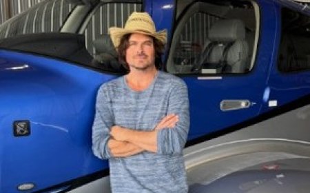 Ian Somerhalder marks Aviation Day, flips through photos from his aviation journey