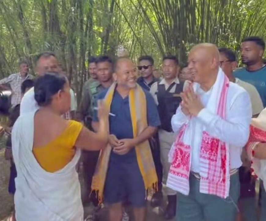 BTC Chief Hagrama Mohilary leads relief mission to flood-hit Sivasagar, distributes aid