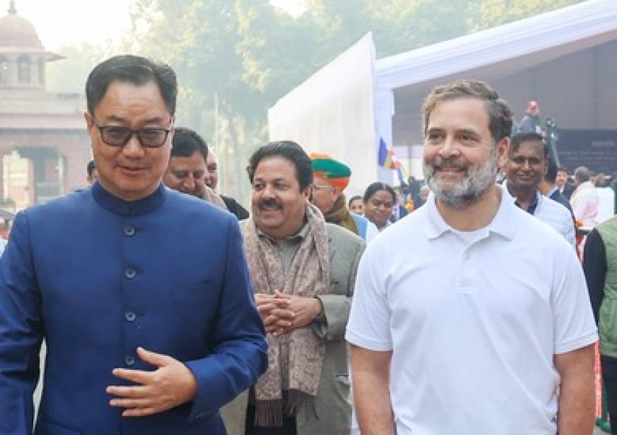 'Visible change of heart in Rahul Gandhi about women': Rijiju calls on Cong to back quota Bill