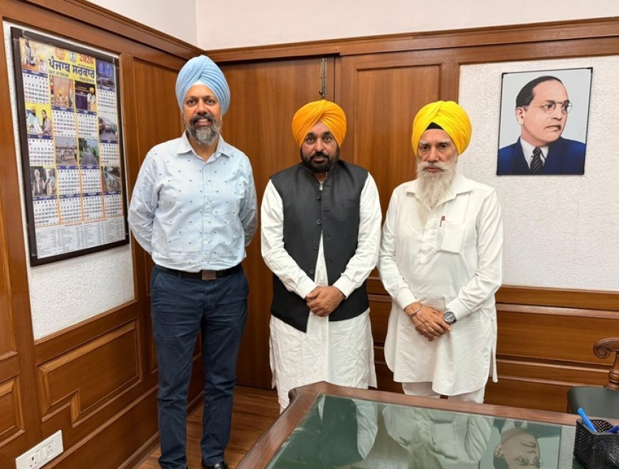 UK MP Tanmanjeet Singh Dhesi meets Punjab CM Bhagwant Mann; discusses NRI issues, air connectivity and Punjab’s development