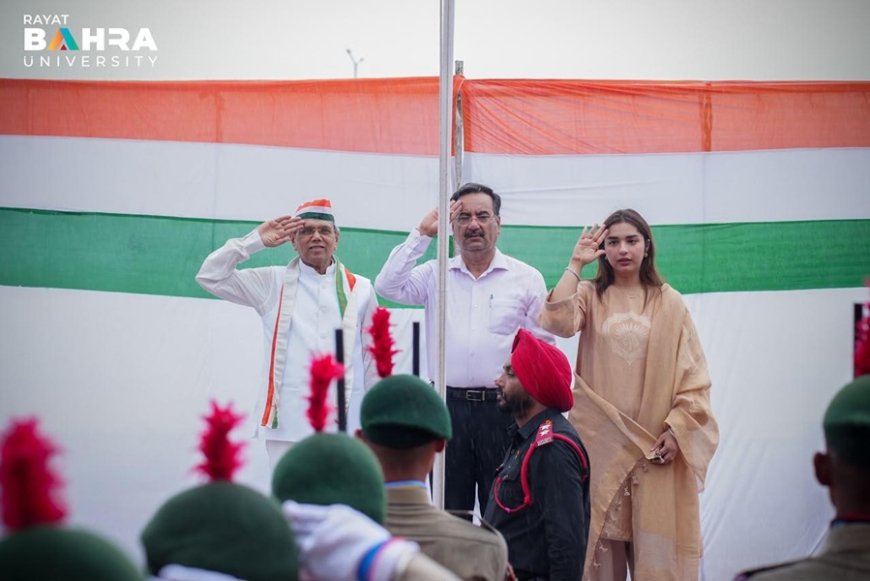 Gaiety marks I-Day at Rayat Bahra University