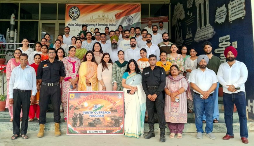 Independence Day Celebrated at Khalsa University, KCET and KCPS