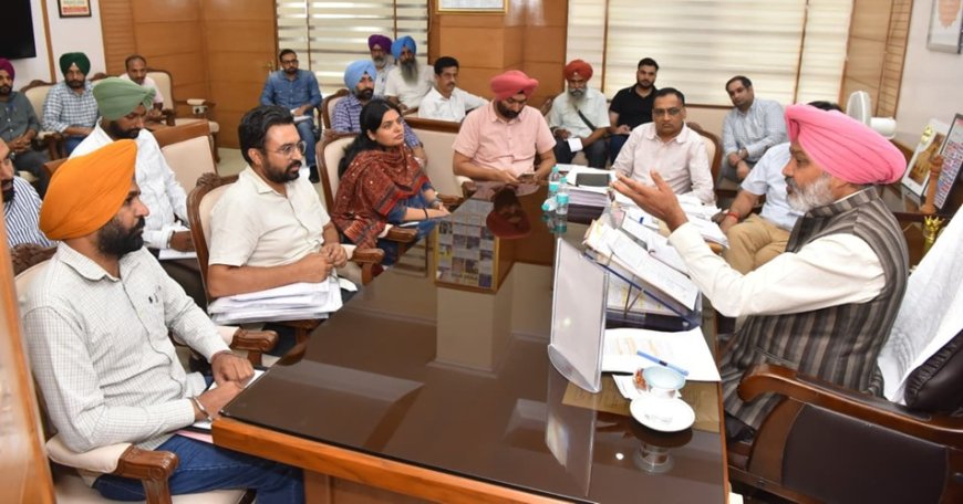 Punjab Finance Minister Harpal Singh Cheema Holds Meetings with Transport & Water Supply Employee Unions