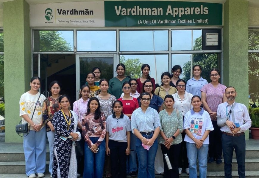 Exposure Visit of PAU Fashion Designing Students to Vardhman Apparels, Ludhiana