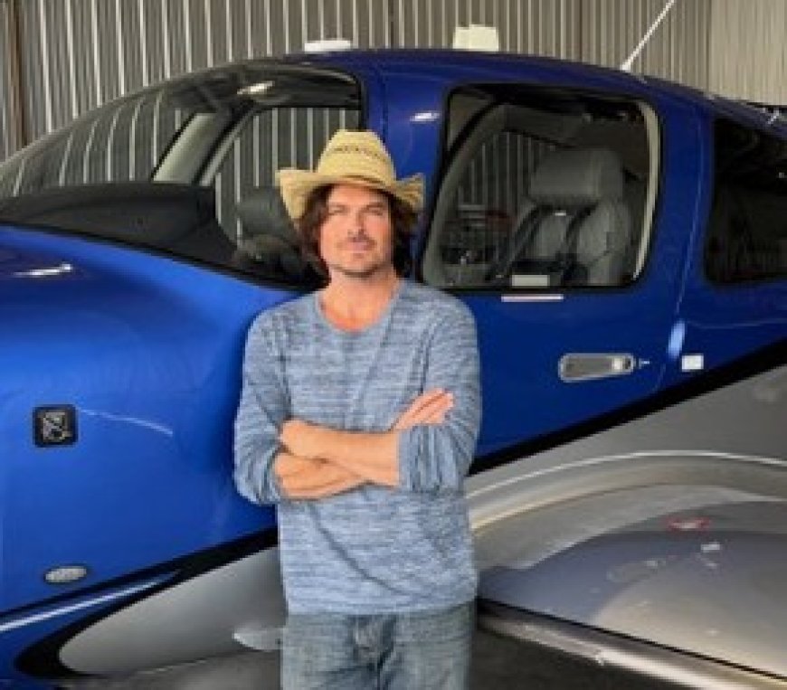 Ian Somerhalder marks Aviation Day, flips through photos from his aviation journey