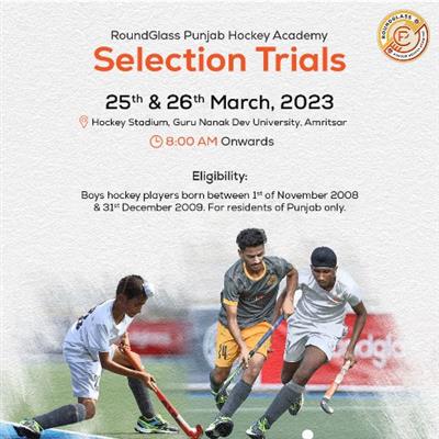 RoundGlass Punjab Hockey Academy announces open trials for residential academy
