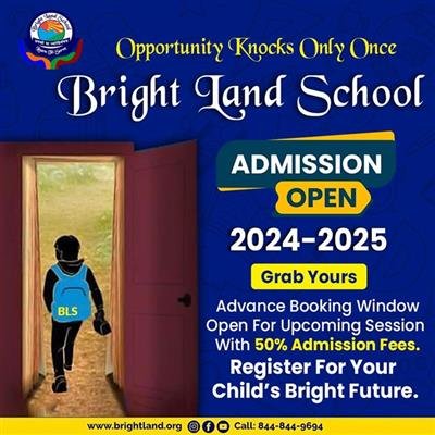 BRIGHT LAND SCHOOL, Amritsar invites admission applications for the academic year 2024-25 
