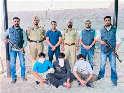 Three notorious criminals arrested from Sri Mukatsar Sahib, 174 Gm heroin, two pistols recovered